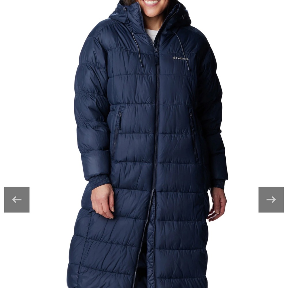 🌸Columbia navy Pike long coat